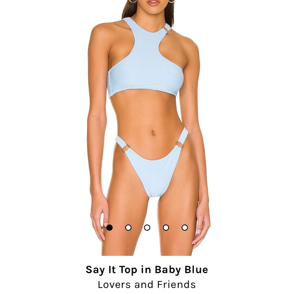 Revolve Bikini ~  Say it Top and Bottom in Baby Blue. NWT!